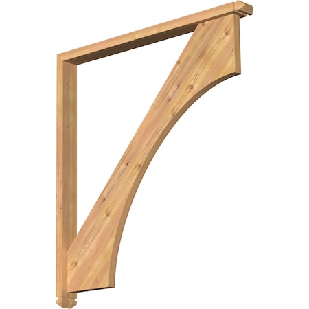 Westlake Arts And Crafts Smooth Bracket W/ Offset Brace, Western Red Cedar, 3 1/2W X 40D X 44H